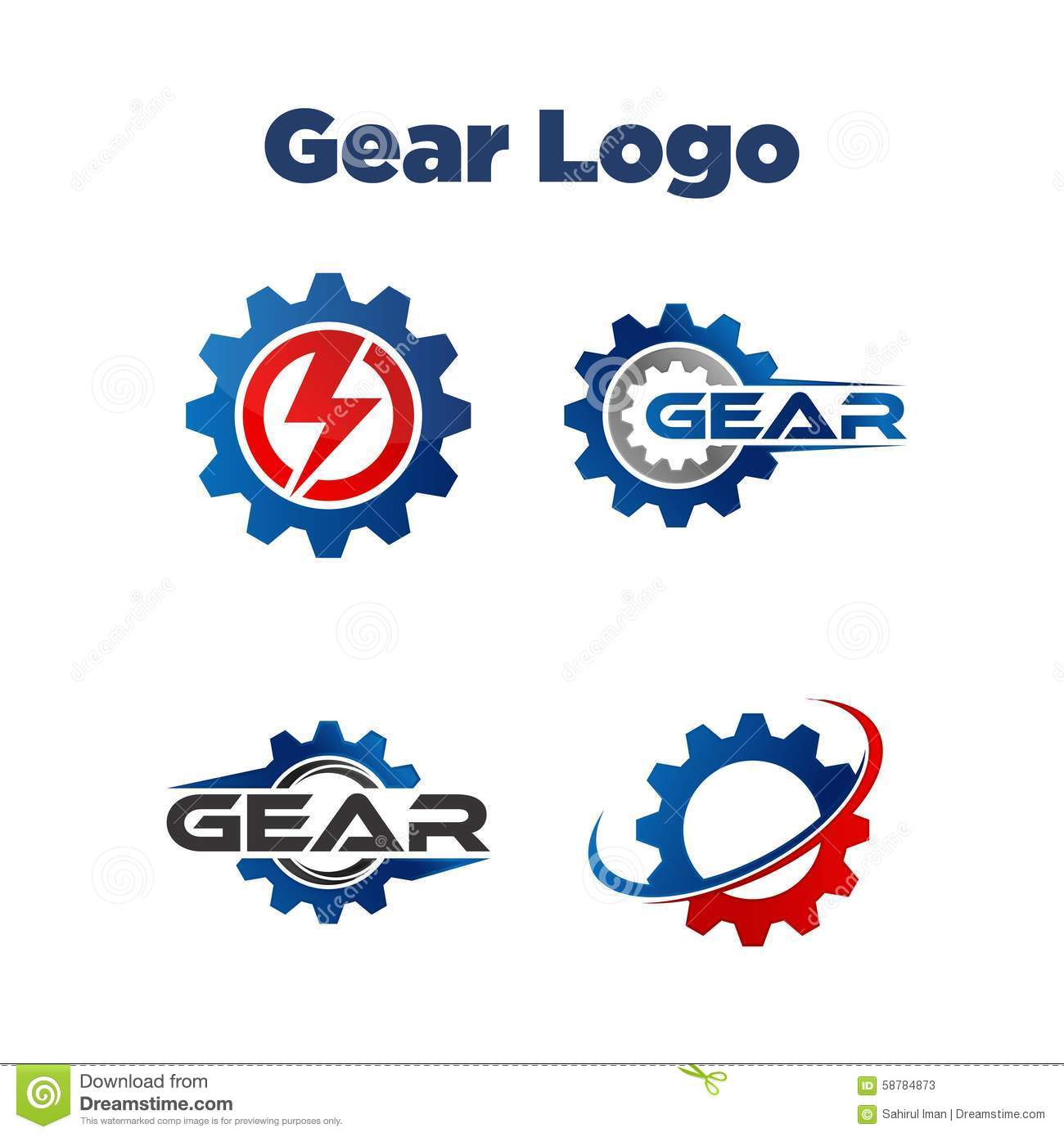 D Gear Logo Template photo - 1
