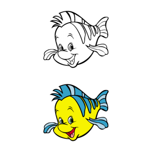 The little mermaid - Flounder Logo photo - 1