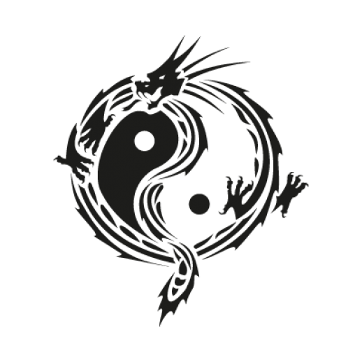 yin yang dragon Logo photo - 1